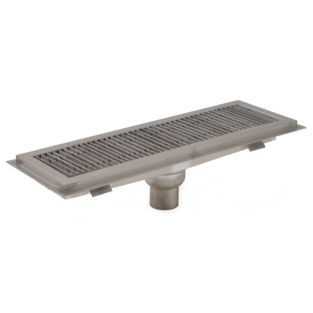 Eagle Group FT-1236-SG Floor Trough - Removable Basket, Stainless Steel Grating, 36" x 12" x 4"