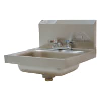 Eagle Group HSAE-10-FA Wall Mount Commercial Hand Sink w/ 14"L x 10"W x 5"D Bowl, Gooseneck Faucet thumbnail 2