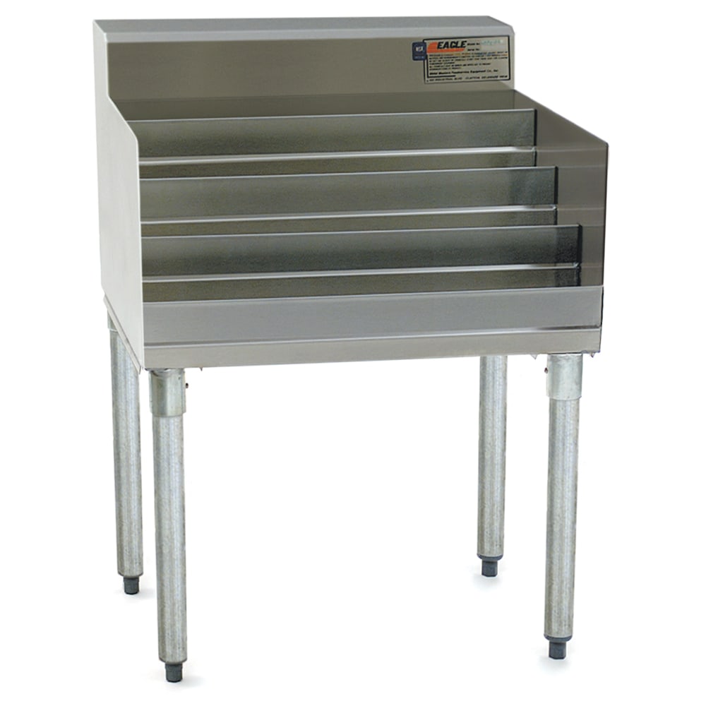 Eagle Group LD24-18 Raised Liquor Bottle Display Unit w/ (4) Steps - 24" x 19 1/2", Stainless