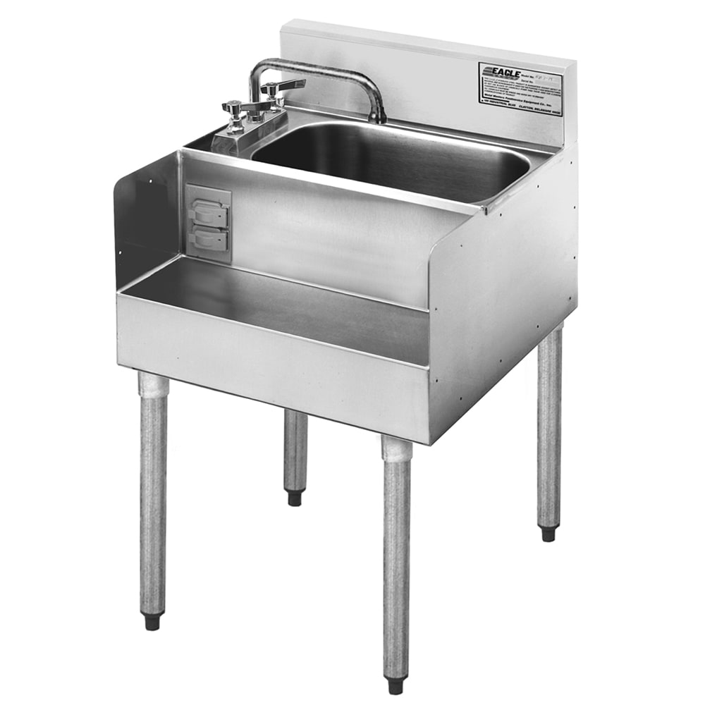 Eagle Group MA7-18 Underbar Hand Sink w/ 14"L x 10"W x 8" D Bowl, Standard Faucet