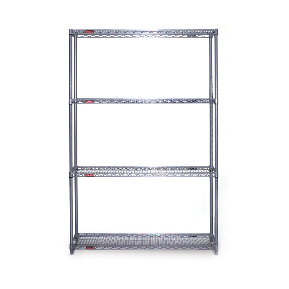 Eagle Group S4-63-1848V 48" NSF 4-Tier Epoxy Coated Wire Shelf Kit - 18"W, 63"H