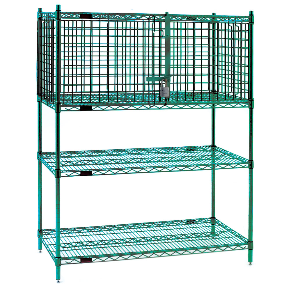 Eagle Group SECM1836E 36" Security Cage Module - 18"W, Green Epoxy Coated