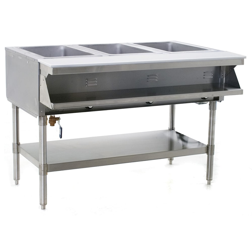 Eagle Group SHT3-208 48" Hot Food Table w/ (3) Wells & Cutting Board, 208v/1ph