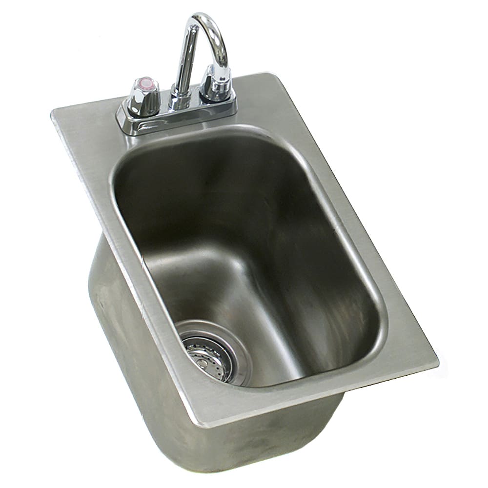 Eagle Group SR10-14-9.5-1 (1) Compartment Drop-in Sink - 10" x 14", Drain Included