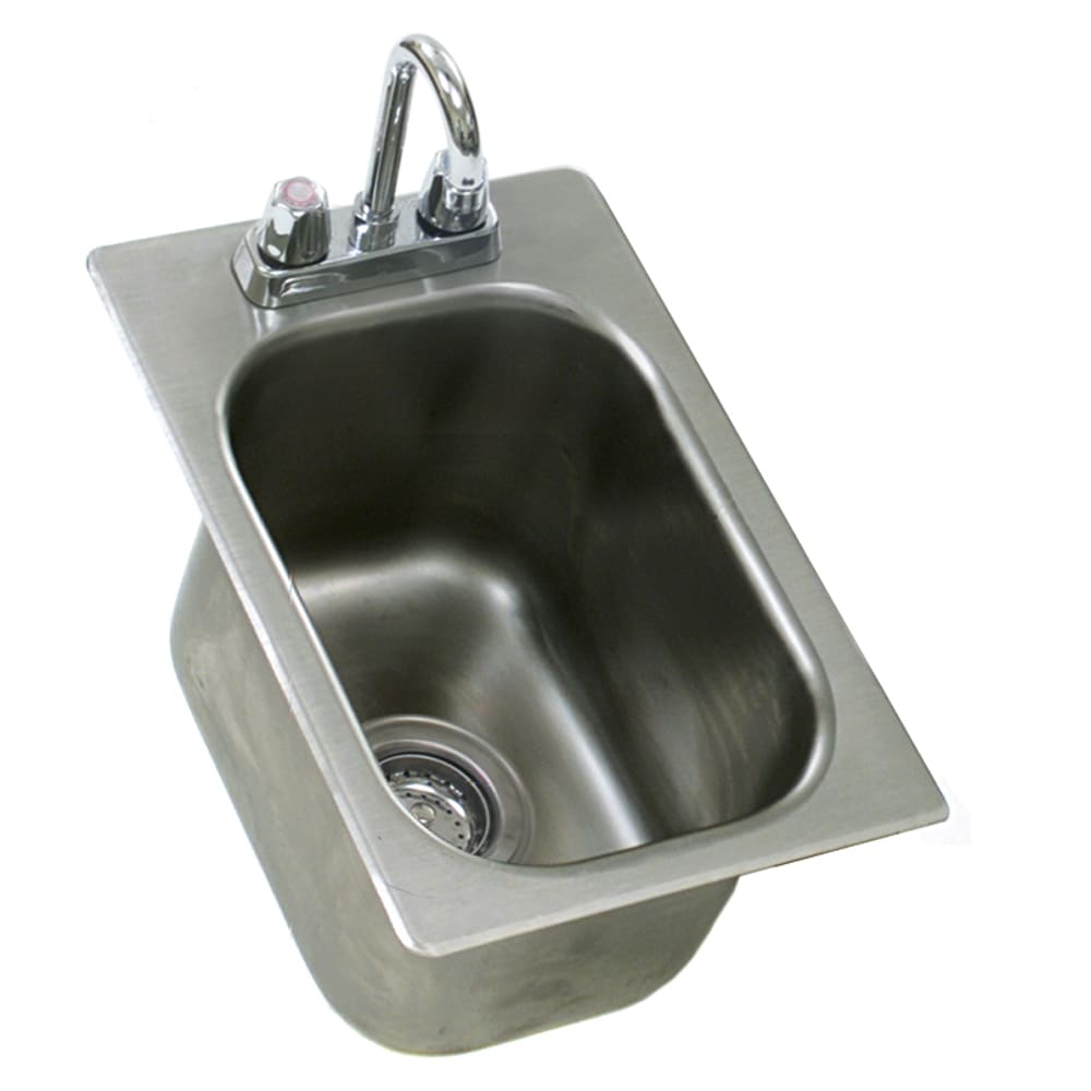 Eagle Group SR12-14-9.5-1 (1) Compartment Drop-in Sink - 12" x 14", Drain Included