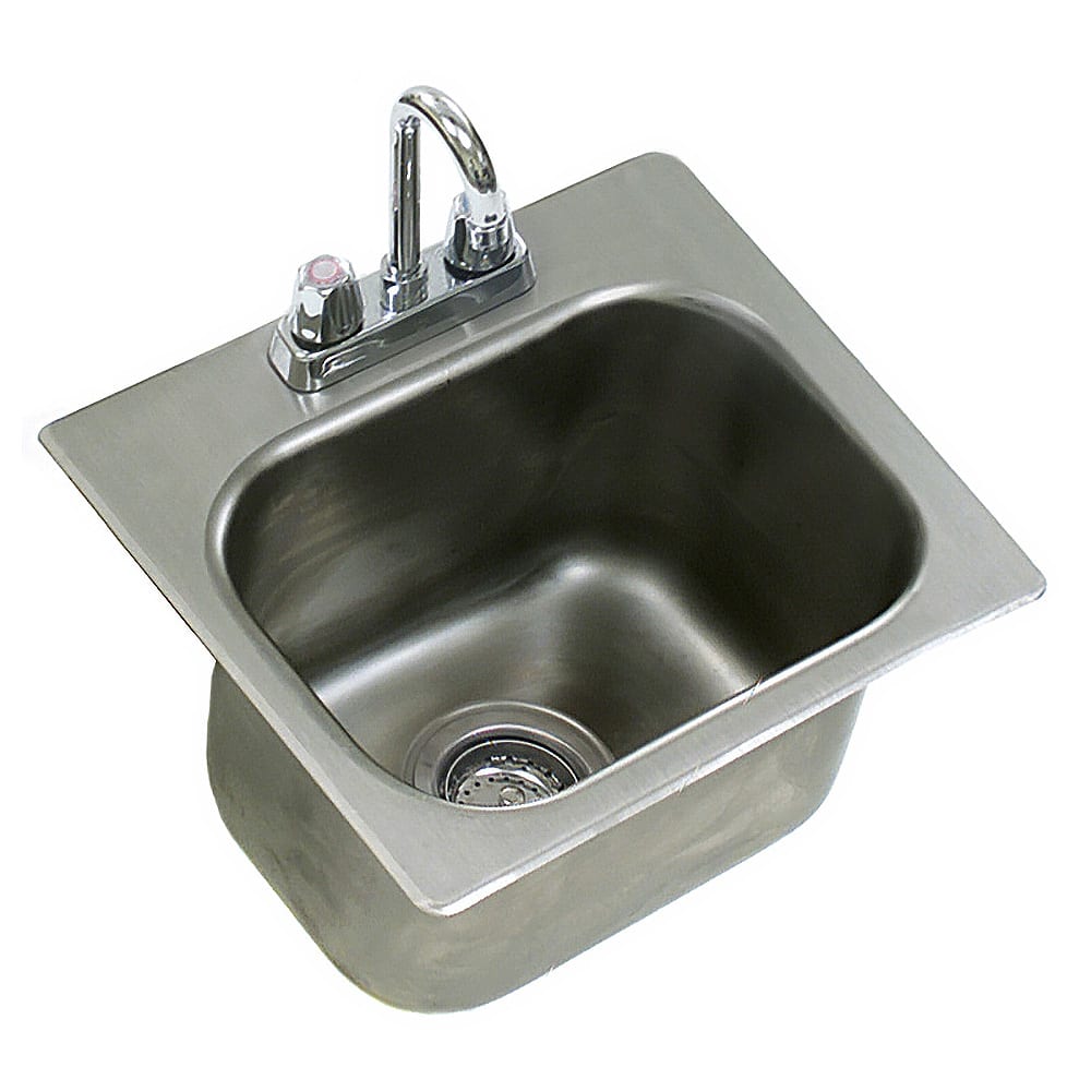 Eagle Group SR14-10-9.5-1 (1) Compartment Drop-in Sink - 14" x 10", Drain Included