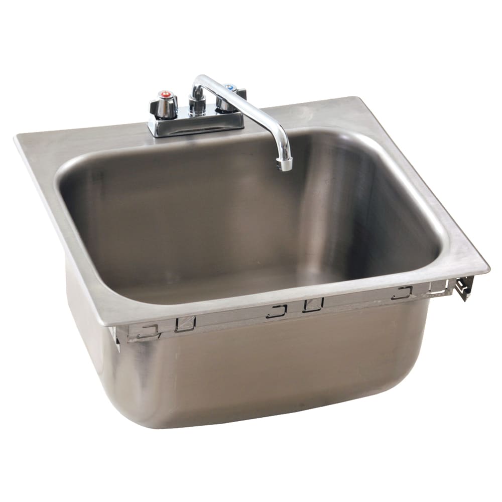 Eagle Group SR16-14-9.5-1 (1) Compartment Drop-in Sink - 16" x 14", Drain Included