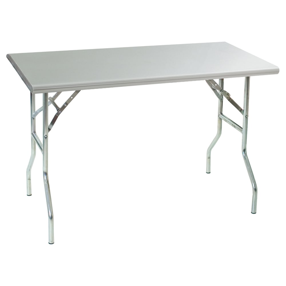 Eagle Group T3048F 48" 18 ga Work Table w/ 430 Series Stainless Flat Top