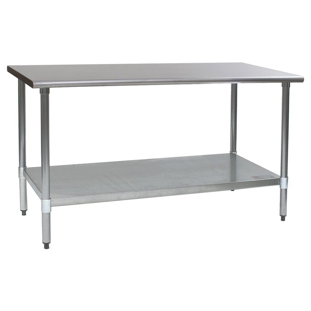 Eagle Group T3060EB 60" 16 ga Work Table w/ Undershelf & 304 Series Stainless Top