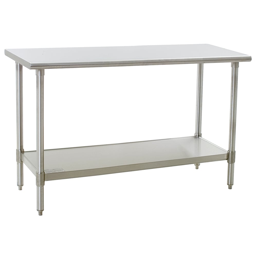 Eagle Group T3060SEB 60" 16 ga Work Table w/ Undershelf & 300 Series Stainless Flat Top