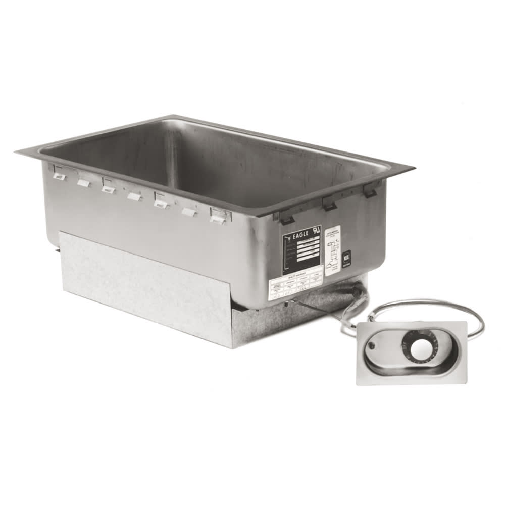 Eagle Group TM1220FW-240T-D Drop-In Hot Food Well w/ (1) Full Size Pan Capacity, 240v/1ph