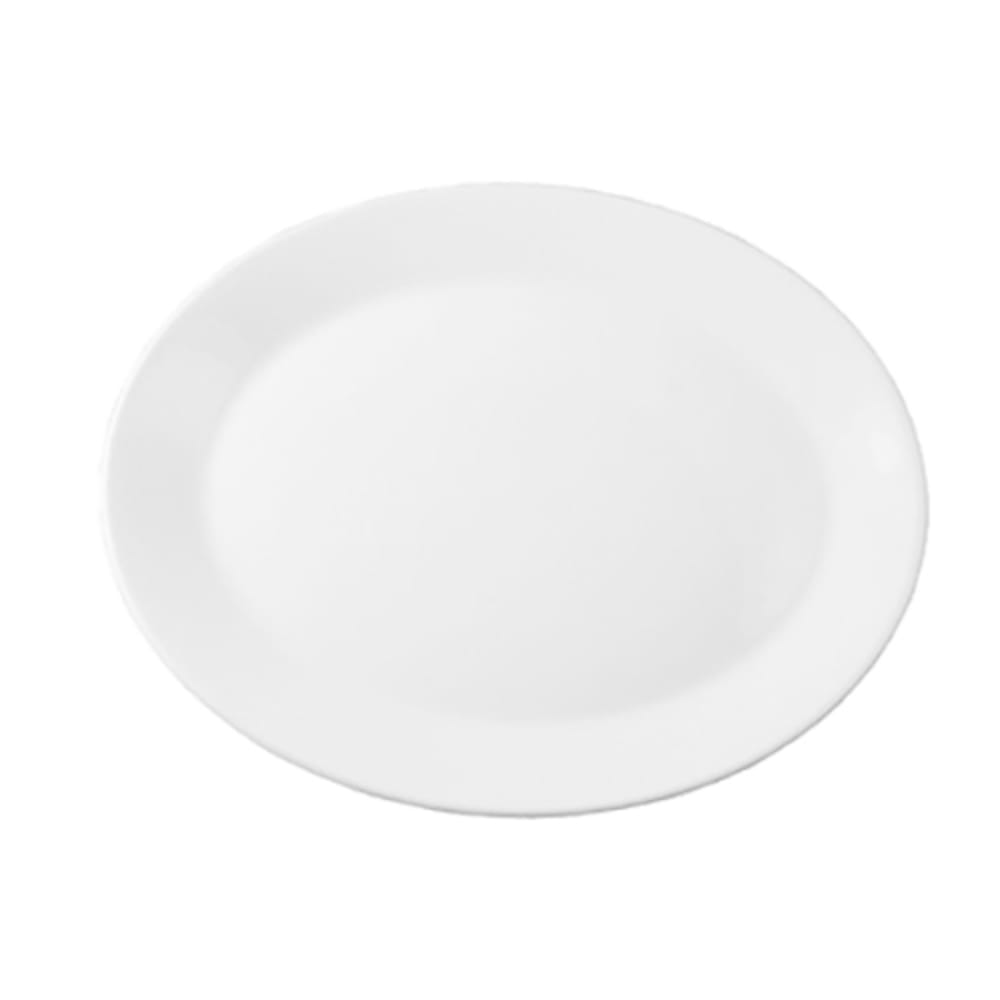Chef & Sommelier FM556 8 1/2" Oval Eternity Platter - Ceramic, White