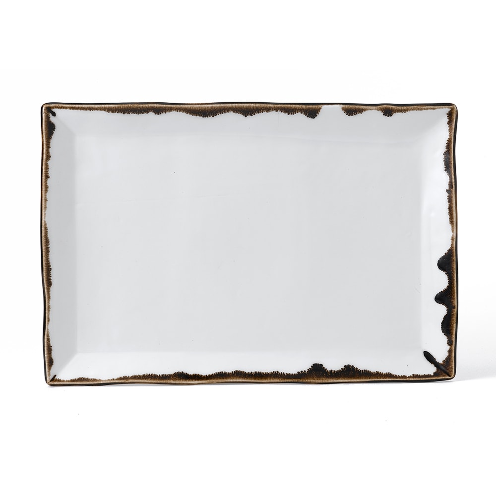Dudson HN001 Rectangular Harvest Tray - 11 1/4" x 7 1/2", Ceramic, Natural