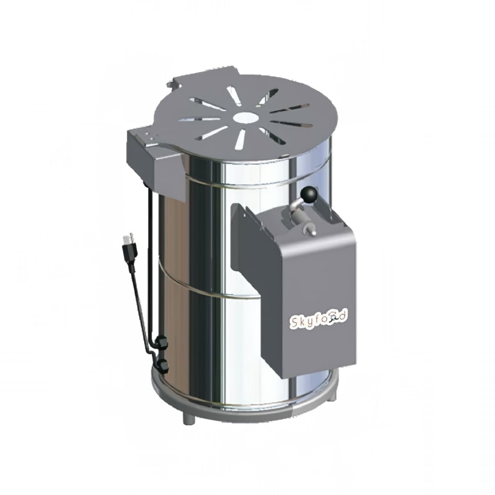 Skyfood DB-6 12 lb Table Top Potato Peeler w/ Toggle Switch, 5 min Timer