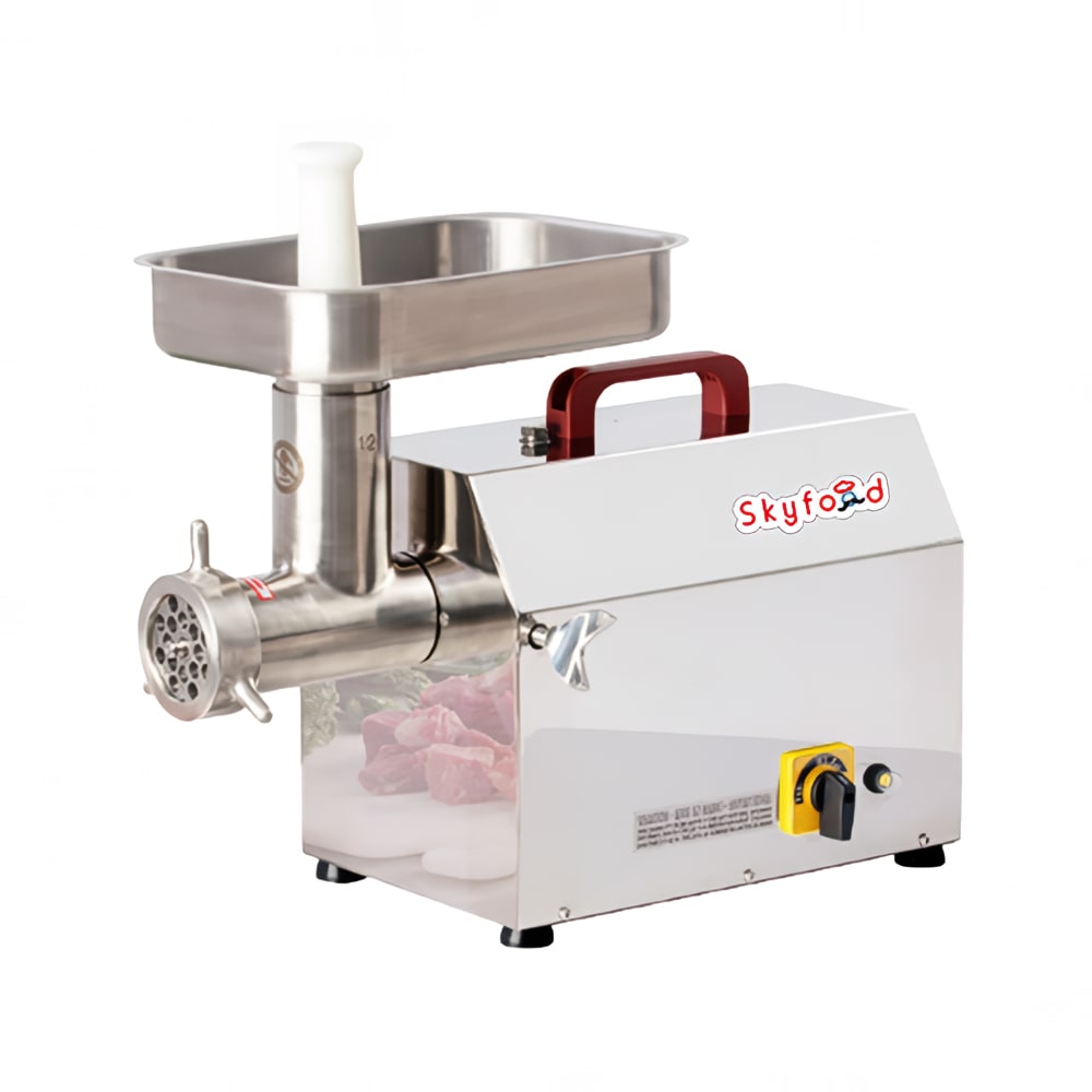 Skyfood SMG12F Countertop Economy Meat Grinder - 200 rpm, Stainless, 115v