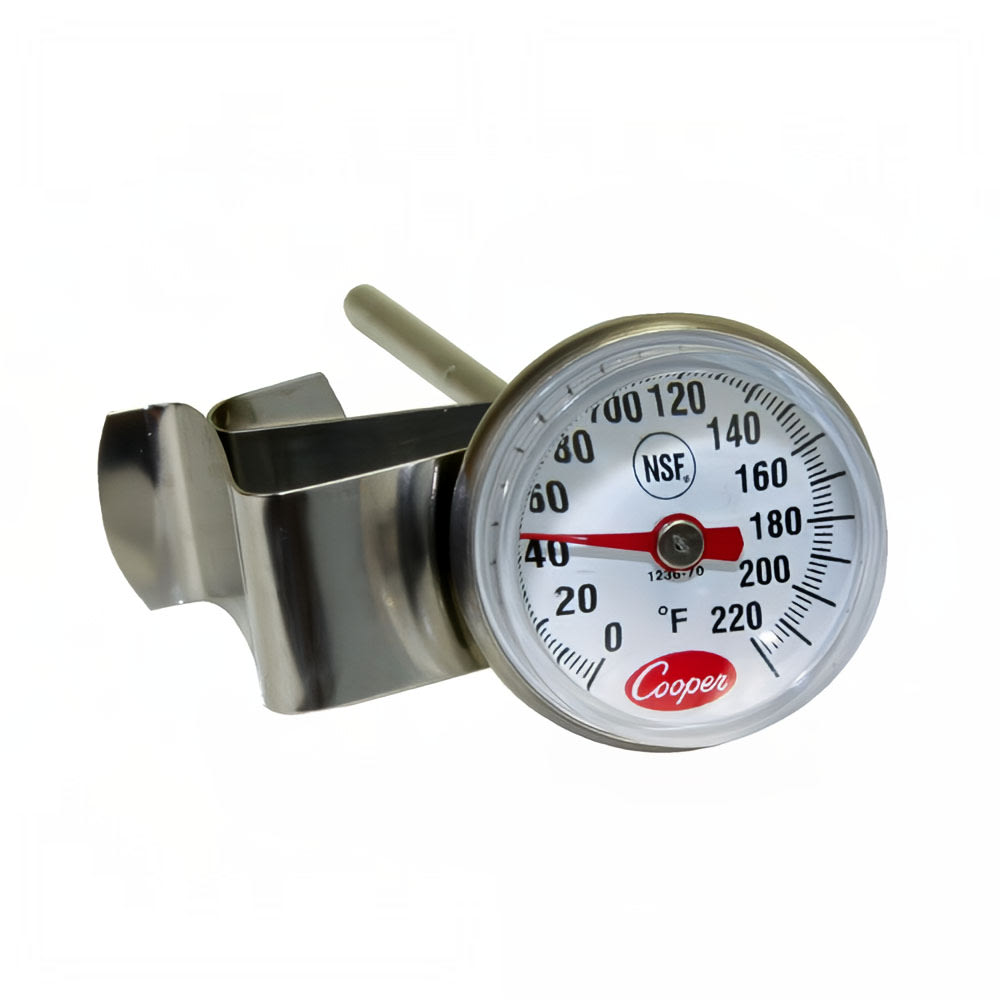 Cooper 1236-70-1 5" Milk Frothing Thermometer