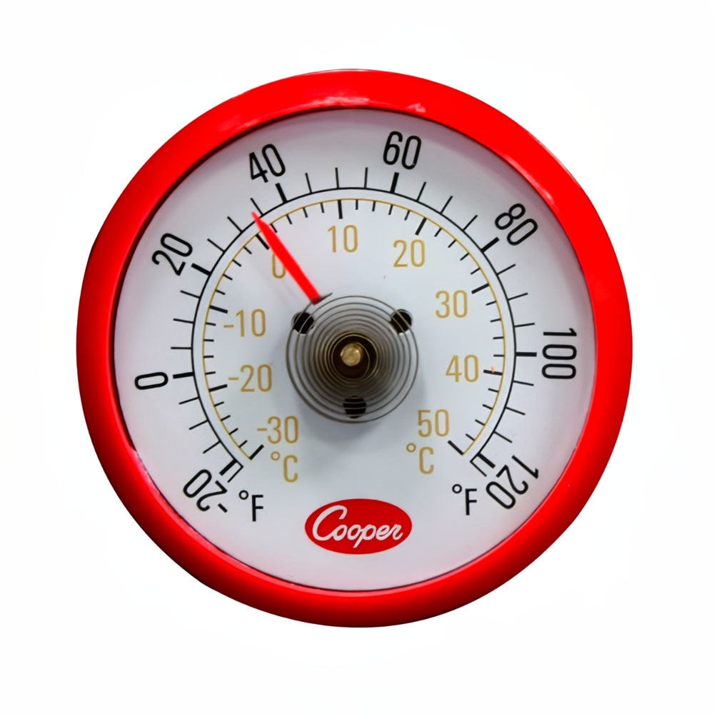 Cooper 535-0-8 Refrigerator Freezer Milk & Walk In Cooler Thermometer, -20 To 120 Degrees F