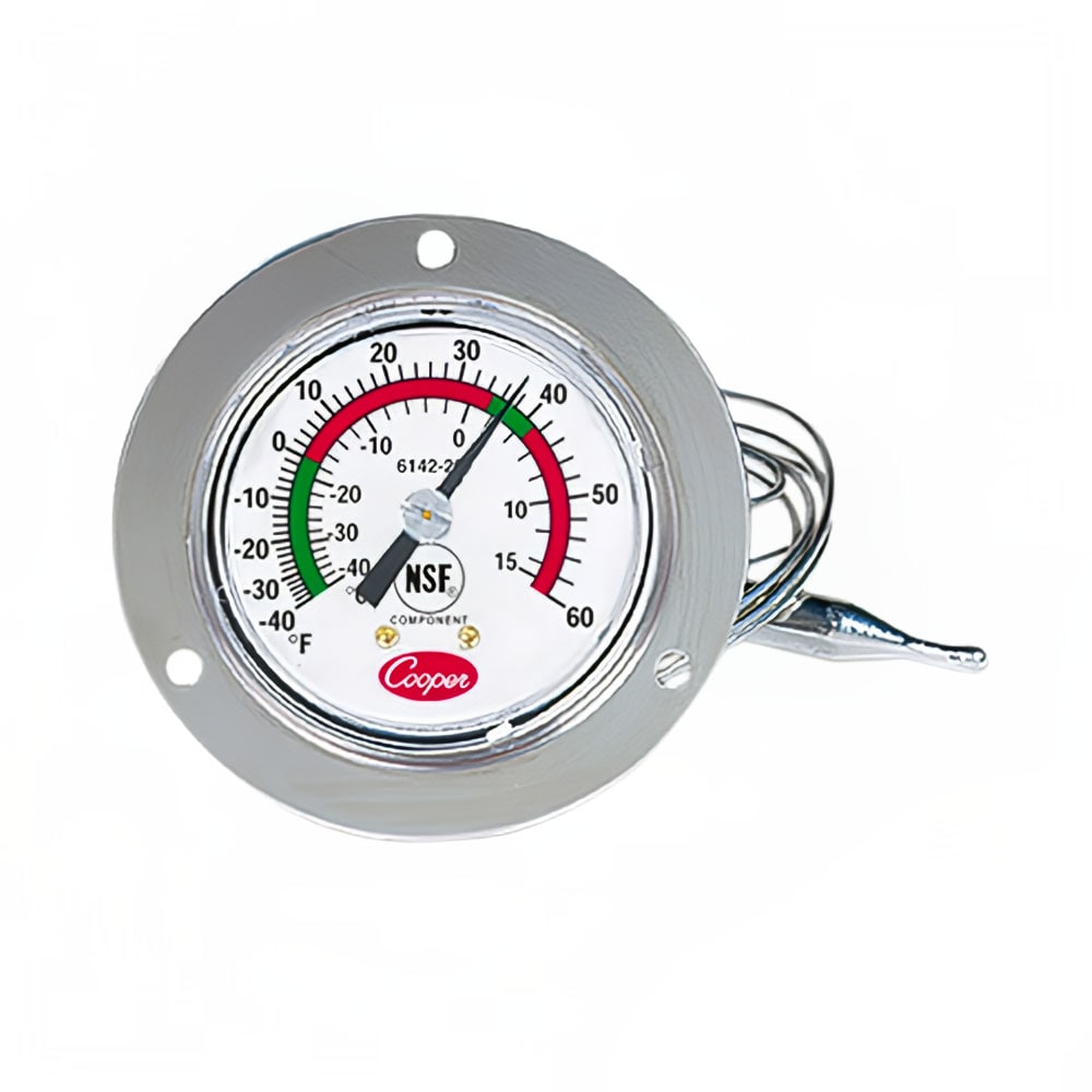 Cooper 6142-20-3 5 oz Dual Scale Dial Thermometer w/ 3" Front Flange, -40 To 60 Degrees F