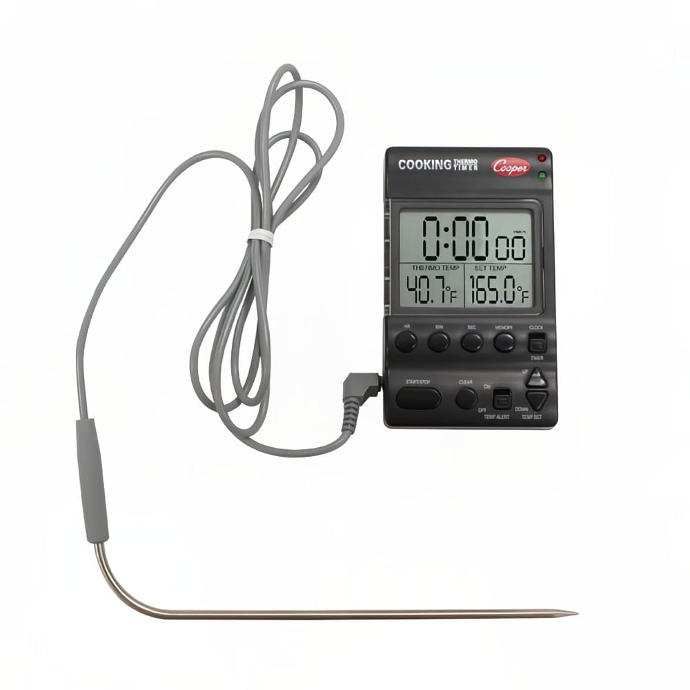 Cooper DTT361-0-8 Electric Cooking Thermo-Timer w/ 6 1/2"  Heat Resistant Probe