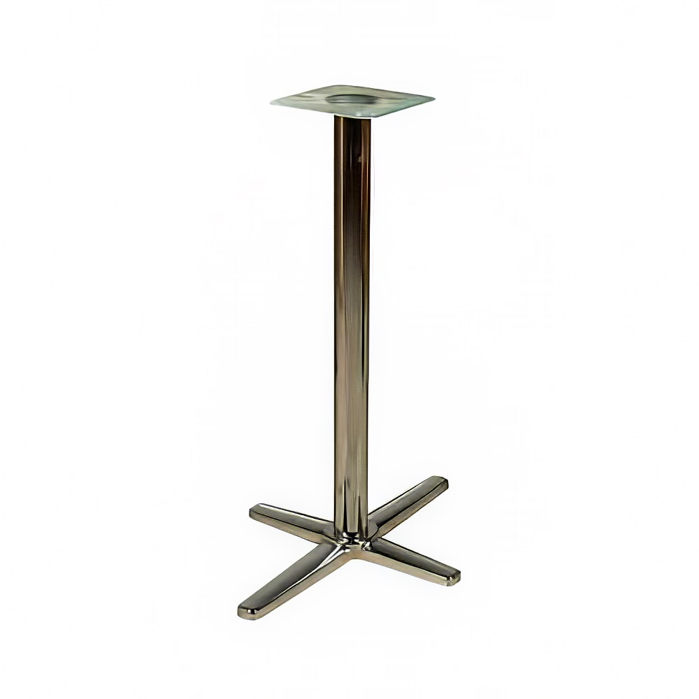 Oak Street Bar Height Table Base w/ 22 x 30" Base Spread, Chrome (B2230CHR-BAR)