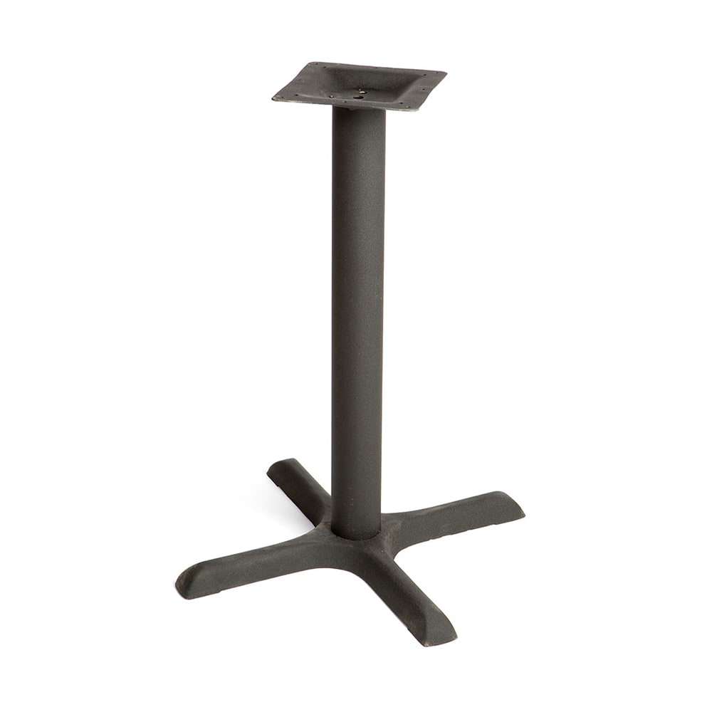 Oak Street Steel Table Base w/ Adjustable Poly Levelers, 22 x 22", black (B22-STD)