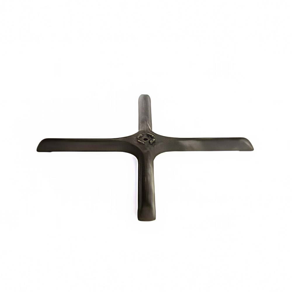 Oak Street Stamped Steel Table Base Foot w/ Black Powder Coat Finish, 30 x 30" (SSB30)