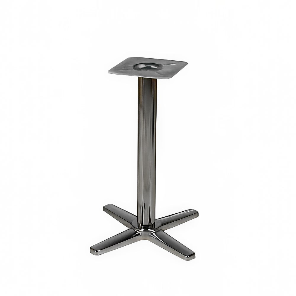 Oak Street Dining Height Table Base w/ 5 x 22" Base Spread, Chrome (B522CHR-STD)