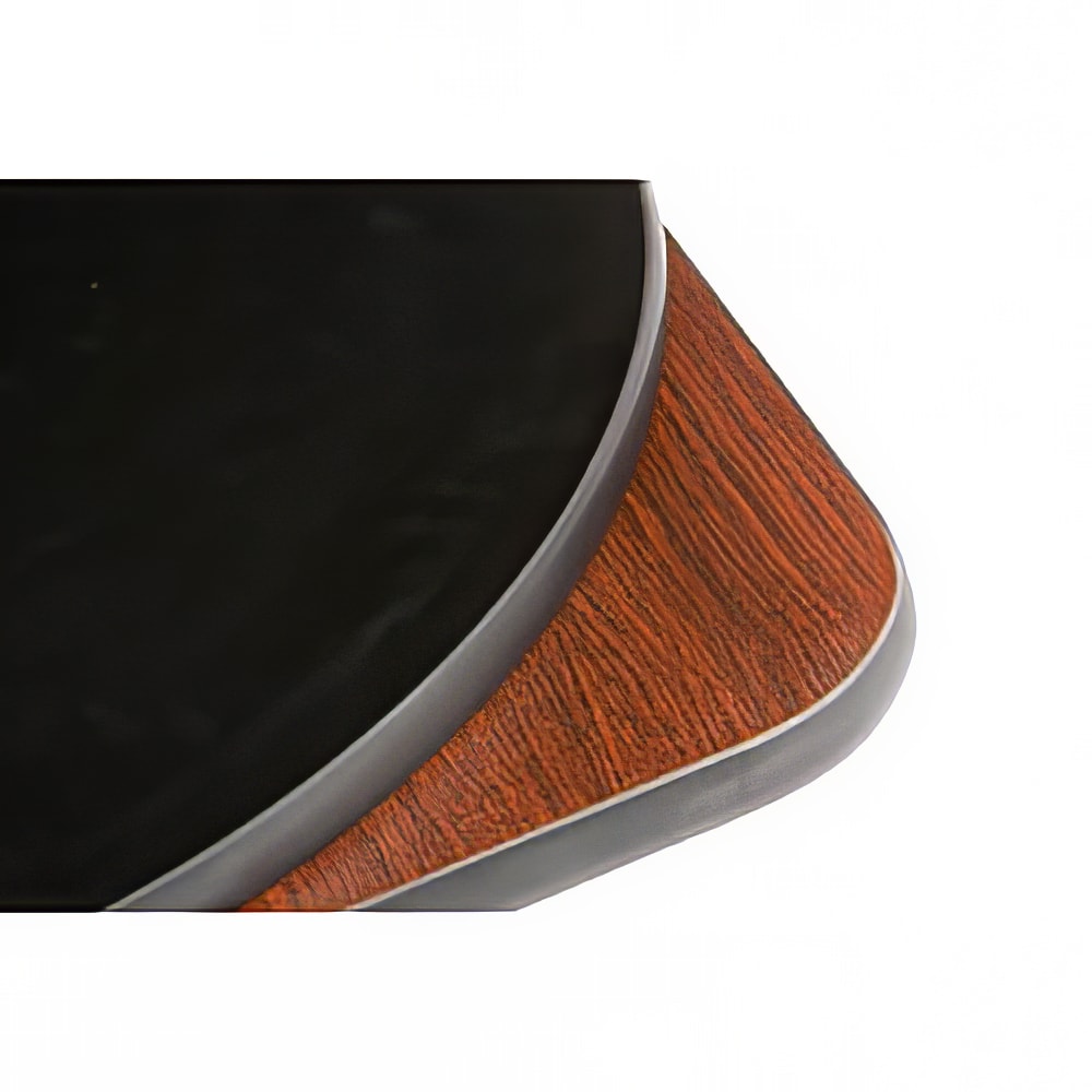 Oak Street 24" x 30" Rectangular Reversible Melamine Table Top, Mahogany/Black (MB2430)