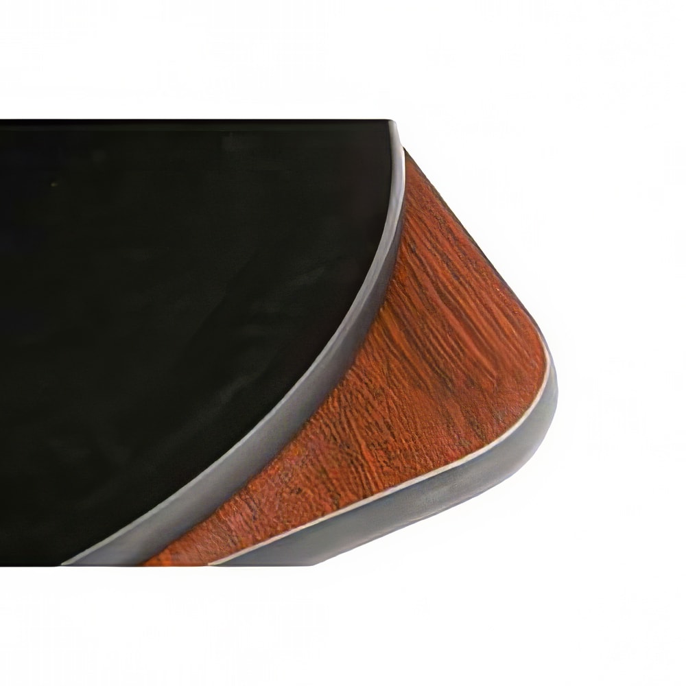 Oak Street 30" x 42" Rectangular Reversible Melamine Table Top, Mahogany/Black (MB3042)