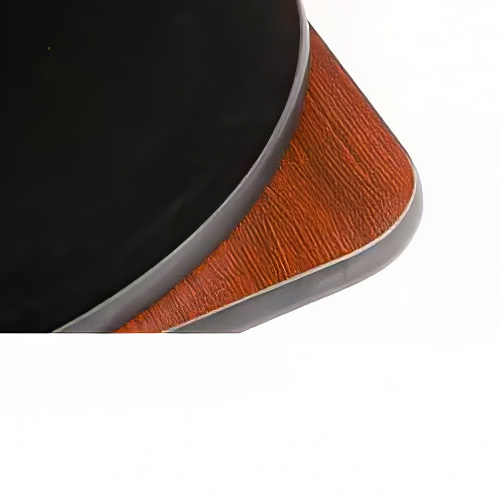 Oak Street 36" Square Reversible Melamine Table Top, Mahogany/Black (MB3636)