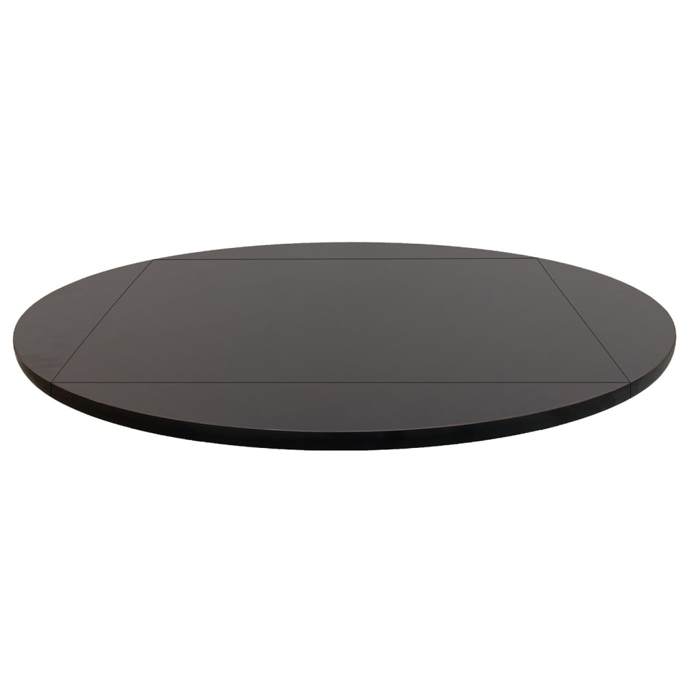Oak Street 36" Square to 51" Round Melamine Table Top, Black (MB3636FLIP51BLK)