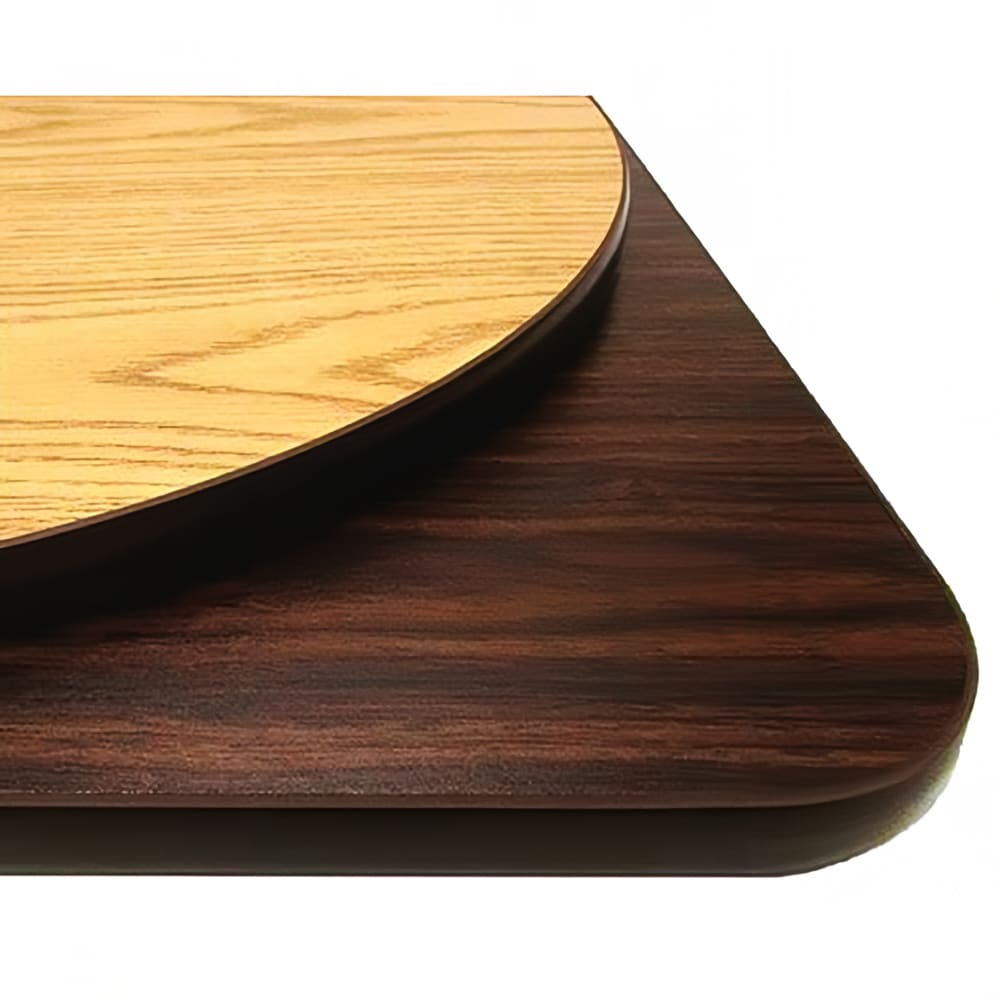 Oak Street 30" x 60" Rectangular Reversible Melamine Table Top, Oak/Walnut (OW3060)