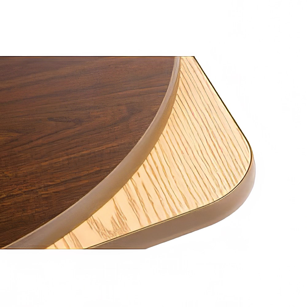 Oak Street 48" Round Reversible Melamine Table Top, Oak/Walnut (OW48R)