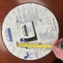 Oak Street Replacement Button Top Bar Stool Seat, Red Vinyl (SL2129TOP-RED) thumbnail 2