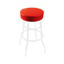 Oak Street Replacement Button Top Bar Stool Seat, Red Vinyl (SL2129TOP-RED) thumbnail 3