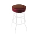 Oak Street Replacement Button Top Bar Stool Seat, Wine Vinyl (SL2129TOP-WINE) thumbnail 3