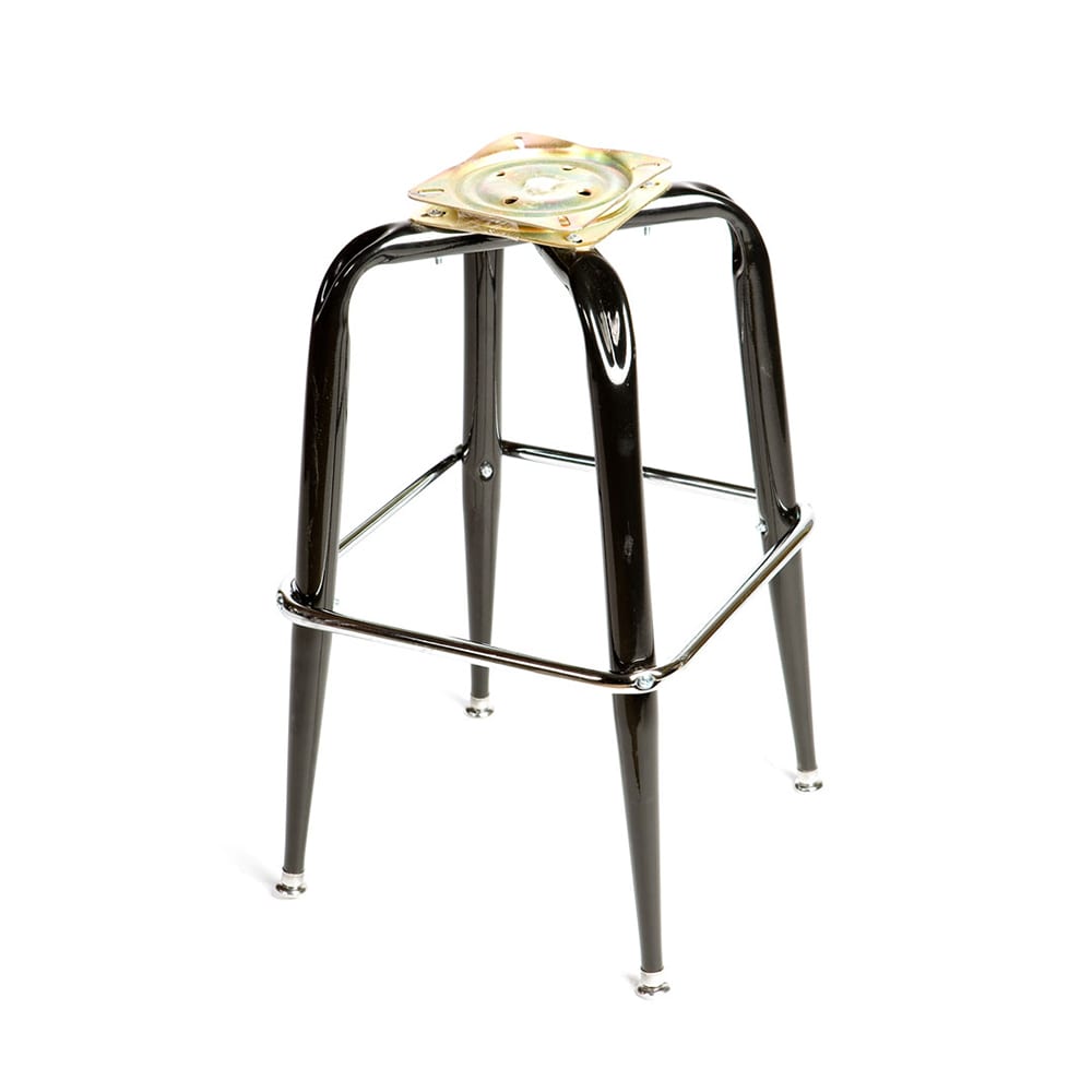 Oak Street Replacement Bar Stool Frame w/ Single Chrome Ring Base, Black (SL2133-BOTTOM)