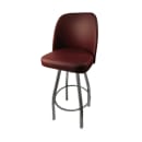 Oak Street Swivel Bar Stool w/ Wine Bucket Seat, Black (SL2136-WINE) thumbnail 2