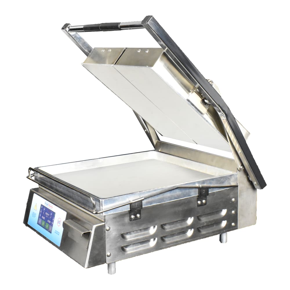 DoughXpress DXP-CS-157 Double Commercial Panini Press w/ Aluminum Smooth Plates, 208v