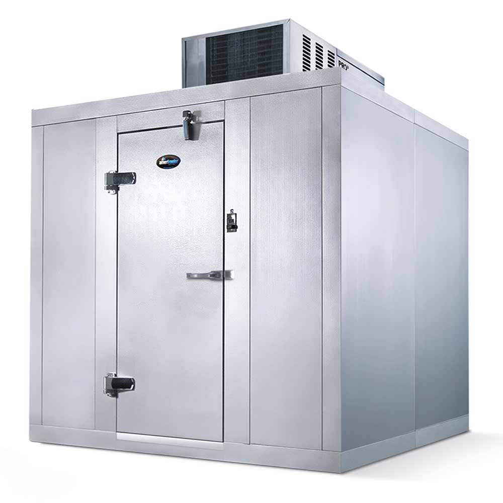 Amerikooler QC060877**FBSC 6' x 8' Indoor Walk-In Cooler w/ Top-Mounted Compressor - Floor