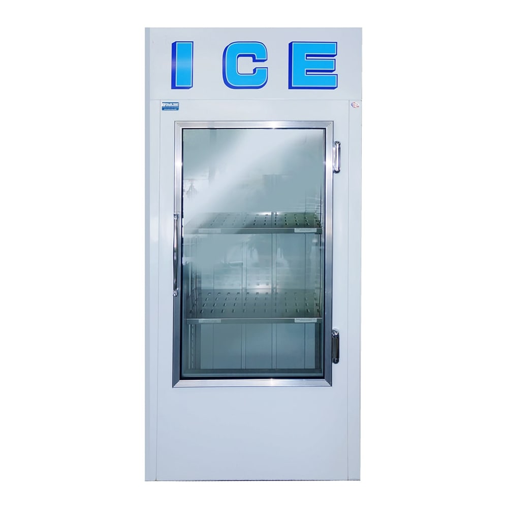 Polar Temp 300CWGP 36" Indoor Ice Merchandiser w/ (35) 20 lb Bag Capacity - Glass Door, 115v