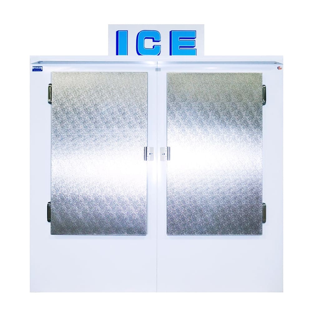 Polar Temp 750ADP 70 1/4" Outdoor Ice Merchandiser w/ (73) 20 lb Bag Capacity - Solid Doors, 115v