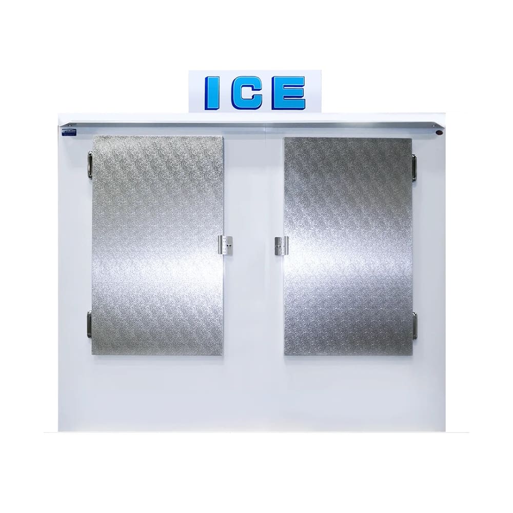 Polar Temp 850ADP 84" Outdoor Ice Merchandiser w/ (87) 20 lb Bag Capacity - Solid Doors, White, 115v