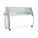 Kelvinator Commercial KCICDC10FH (738374) 73" Mobile Ice Cream Dipping Cabinet w/ 10 Tub Capacity - White, 120v thumbnail 2