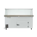 Kelvinator Commercial KCICDC10FH (738374) 73" Mobile Ice Cream Dipping Cabinet w/ 10 Tub Capacity - White, 120v thumbnail 3