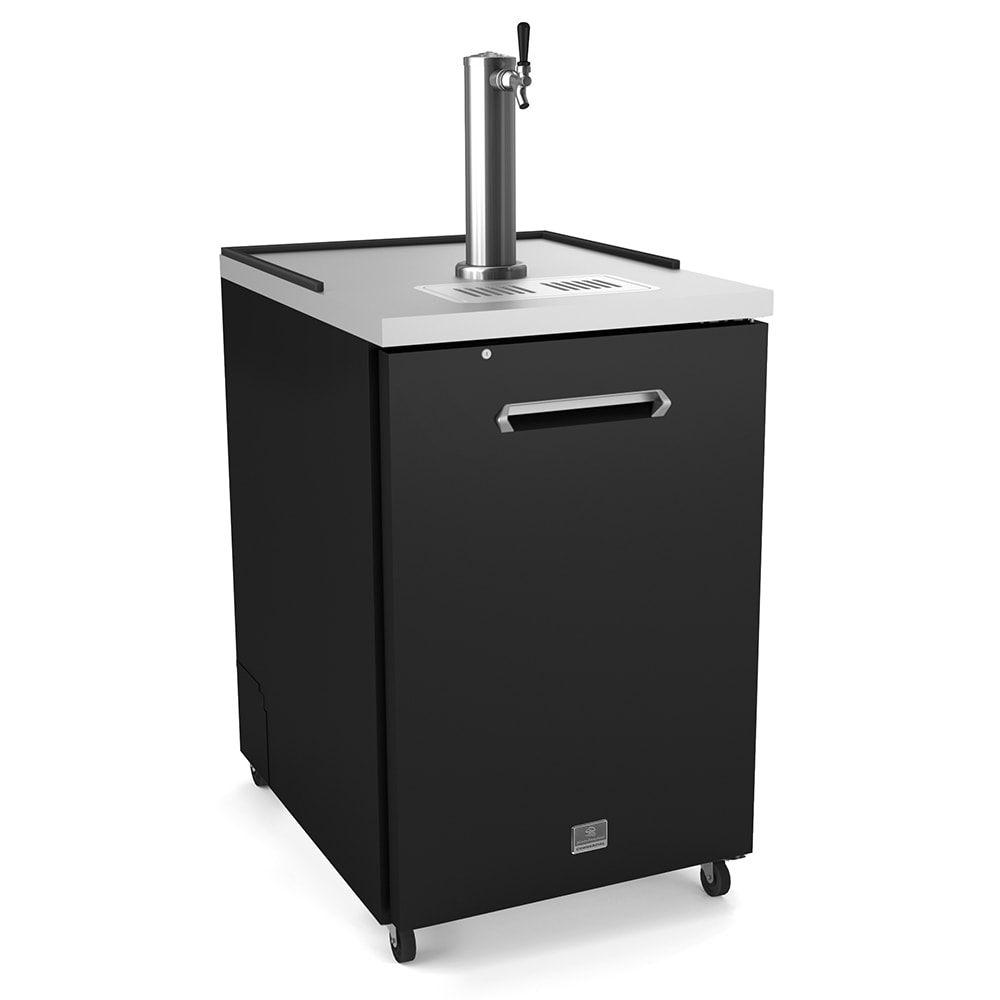 Kelvinator Commercial KCHBBDIDIT 24" Draft Beer System w/ (1) Keg Capacity - (1) Column, Black, 115v