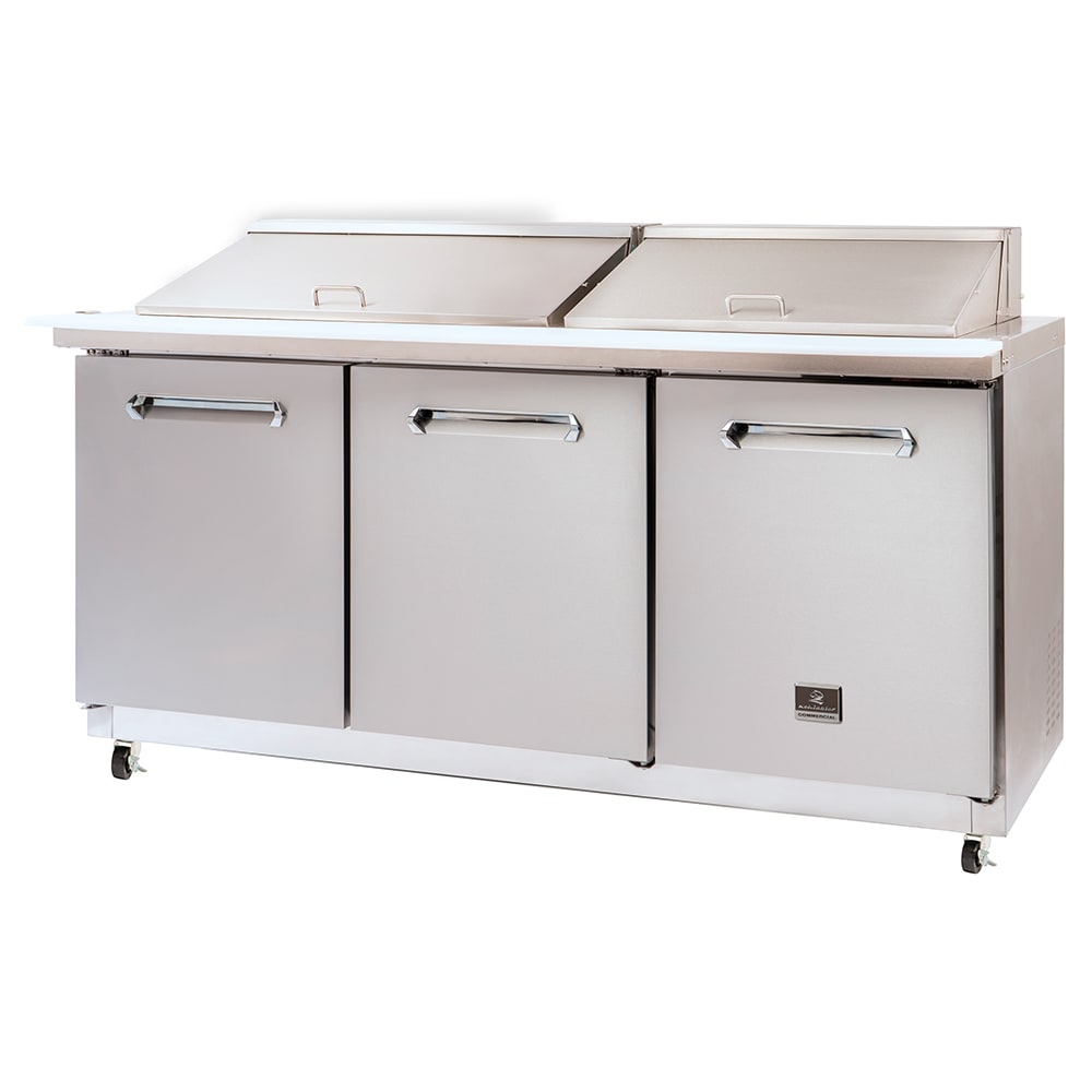 Kelvinator Commercial KCHMT70.30 72" Mega Top Sandwich/Salad Prep Table w/ Refrigerated Base, 115v
