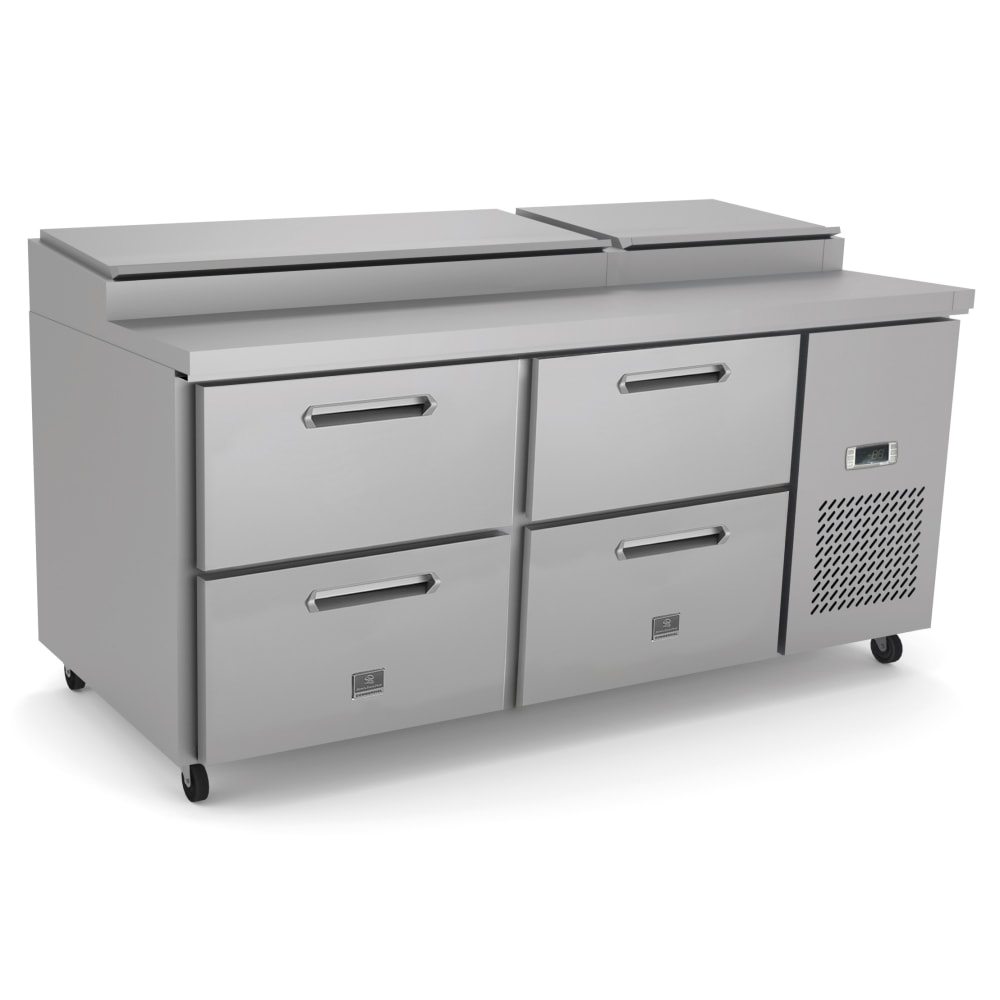 Kelvinator Commercial KCHPT72.9 71" Pizza Prep Table w/ Refrigerated Base, 115v