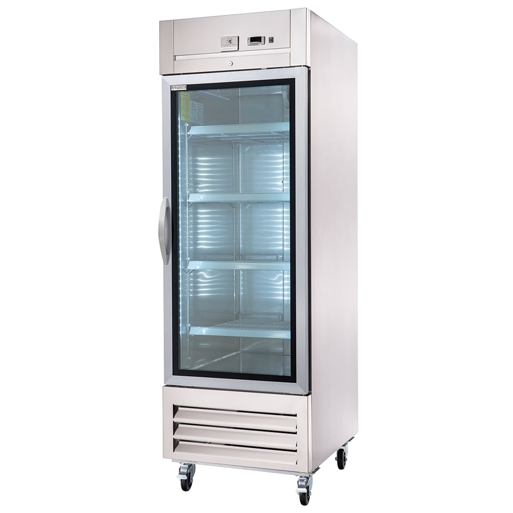 Kelvinator Commercial KCHRI27R1GDR (738278) 26 3/4" One Section Reach In Refrigerator, (1) Right Hinge Glass Door, 115v