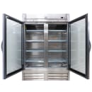 Kelvinator Commercial KCHRI54R2GDR (738281) 53 7/8" Two Section Reach In Refrigerator, (2) Left/Right Hinge Glass Doors, 115v thumbnail 2